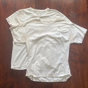 Two White Tees (Champion, Abercrombie)
